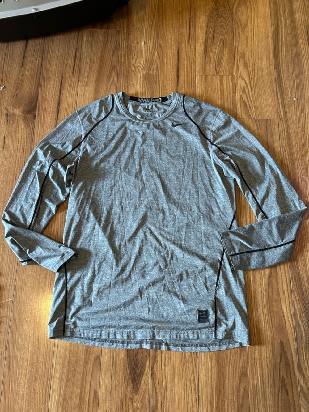 Nike Pro Men’s Long-Sleeve Athletic Shirt - Gray